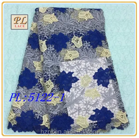 2015 latest design fashion african dress embroidery swiss guipure lace fabric for women