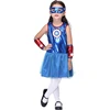 wholesale blue fashion America movie hero cosplay halloween costume for girls
