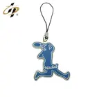 Custom sports decoration gift casting enamel metal tennis charm pendant