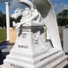 Granite Stone Weeping Angel Tombstone Decoration