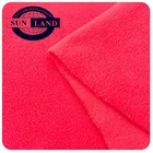 Hight weight fabric 100% polyester brushed polar fleece fabric for autumn winter heat insulation clothing