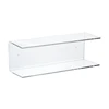 L Shape 5mm High Polishing Edges Clear Double Acrylic Wall Shelf