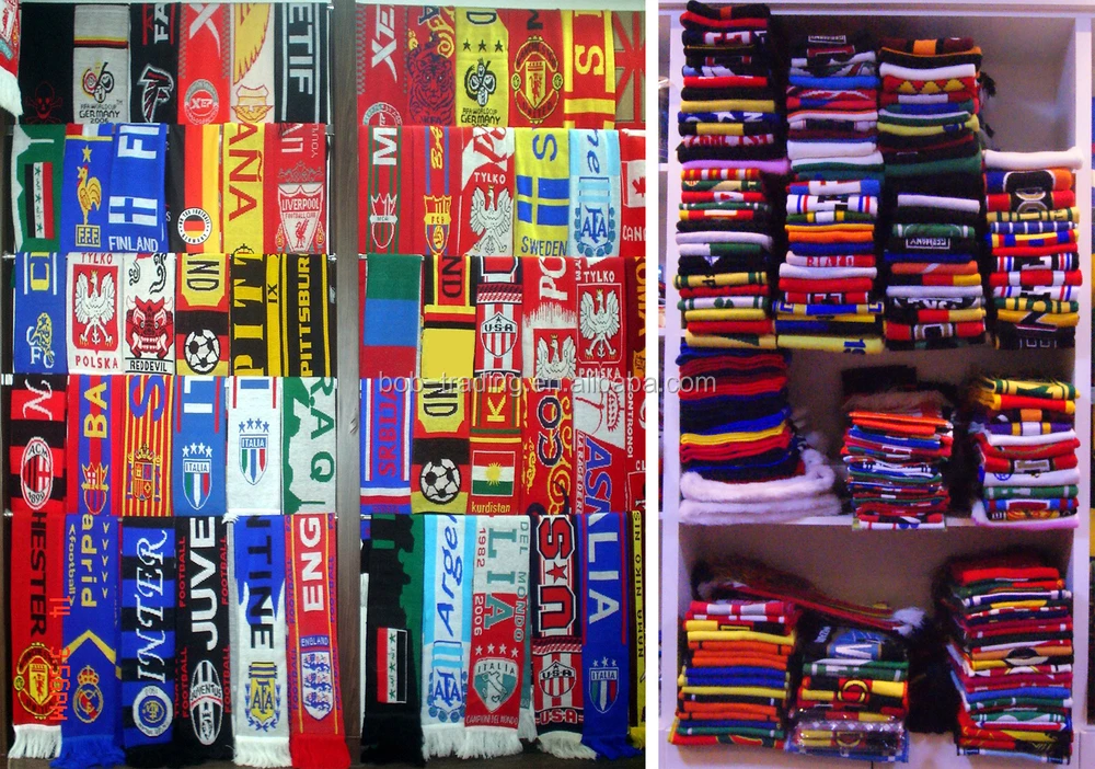 Germany series football fan printing scarf custom silk satin football fans scarf