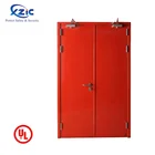 Steel double fire rated doors for pharmaceutical industrial use