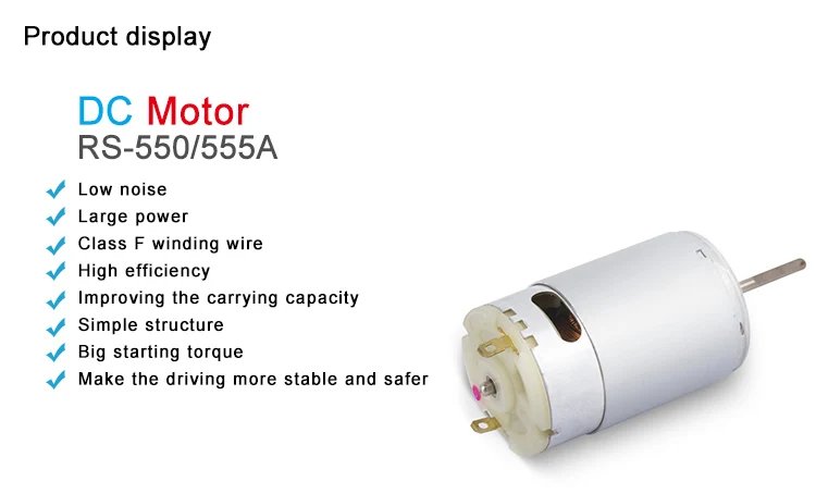 home useful micro fan dc electric motors brushed 6000 rpm dc motor rs 550s 24v