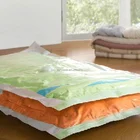 Extra large size vacuum bag Double-Zip Seal strong vacuum plastic bag for bedding