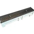 EN1433 polymer concrete drainage channel with cast grating