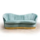Home Furniture Recliner Vintage Luxurious Velvet Upholstery Sofa