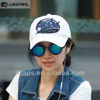 Unisex white sports cap,serging embroidered baseball cap,washed leisure headwear