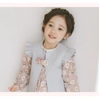 Bebezoo Spring Autumn Superior O-neck Sleeveless Lotus Leaf Purfle Stereo Flower Girl Baby Clothes Vest Child Waistcoat