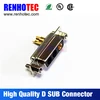 metal hood s-sub connector 3w3 d-sub to bnc cable