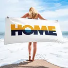 big logo reactive printing cotton velour beach towels promotion gift