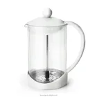 Free Sample Ceramic Tinted Coffee Tea Custom Logo Applied Set 800ml Borosilicate Glass French Press