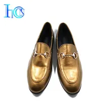 Exquisite Spring Autumn Gold Bright Color Latest Design Lady Flat Shoes