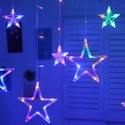 Twinkle Star LED Curtain String Lights, Window Lights Decoration for Christmas holiday time outdoor waterproof
