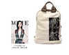 Cotton hemp school laptop backpack tote bag backpack multifunctional sling messenger bag