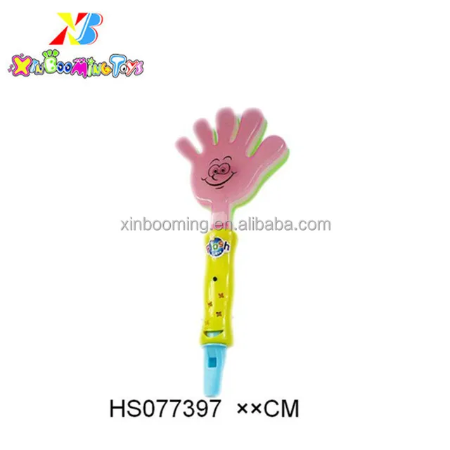 flashing promotional hand clap with whistle gift toy