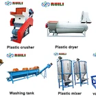 ホット販売高効率廃プラスチックボトルリサイクル機/pp pe ペットフレーク洗濯リサイクルライン