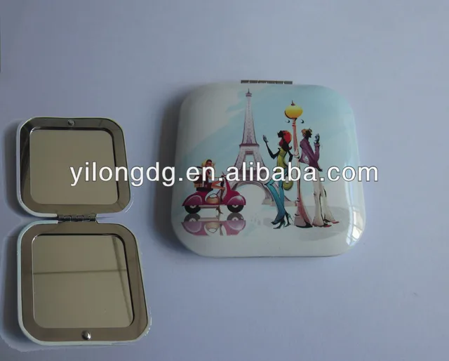 square shape pocket mirror