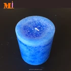 Own Factory Popular Pillar Candle Light Blue Bulk For Sale