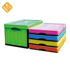 Supermarket Hot Sale Home Collapsible Folding Plastic Storage Box for Car Trunk And Kids