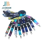 custom wholesale Polyester school lanyard id badge holder