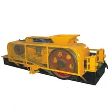 Industrial automatic double toothed granite roller crusher