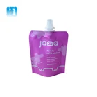 Hair Mask Matte Aluminum Foil White Sealed Liquid Spout Bags Stand Up Pouch With Spout