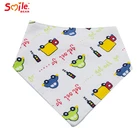 OEM custom printed bandana cotton bib for baby