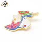 Promotional metal enamel own logo custom lapel pin manufacturers china