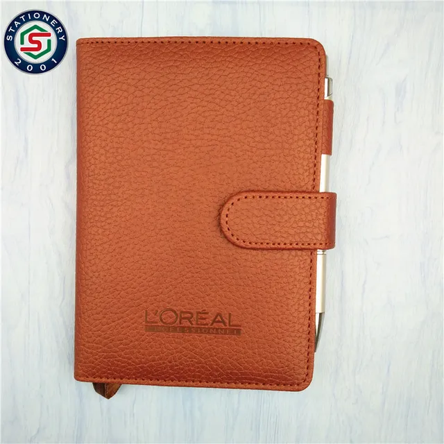 hot sale promotional gift vintage leather mini business notebook