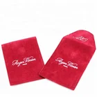 Personalized Custom printed Thin Suede Jewelry watch Pouch With Flap