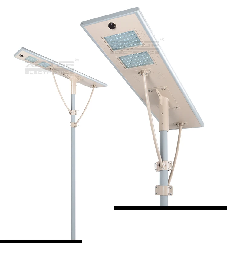 Microwave sensor waterproof outdoor waterproof ip65 120w integrated all in one solar led street light