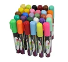 Wet erase chalkboard liquid chalk marker with reversible tip for window, glass, ceramic cup, LED board