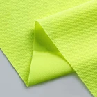 10 years experience green Yarn Dyed recycled polyester mesh fabric for garment