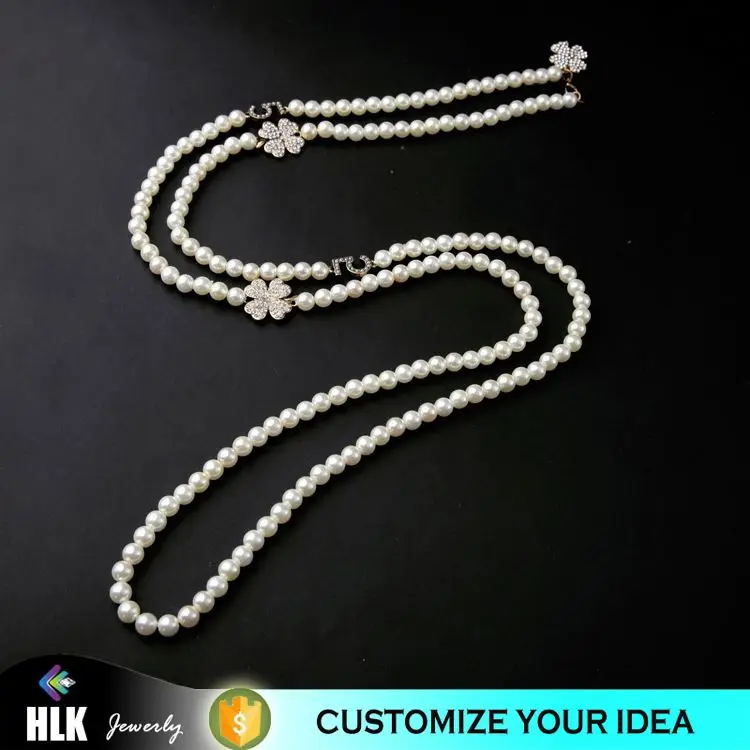 Design Your Own Canada Fashion Jewelry Wholesale No. 5 Clover Pearl Necklace - Buy Design Your ...