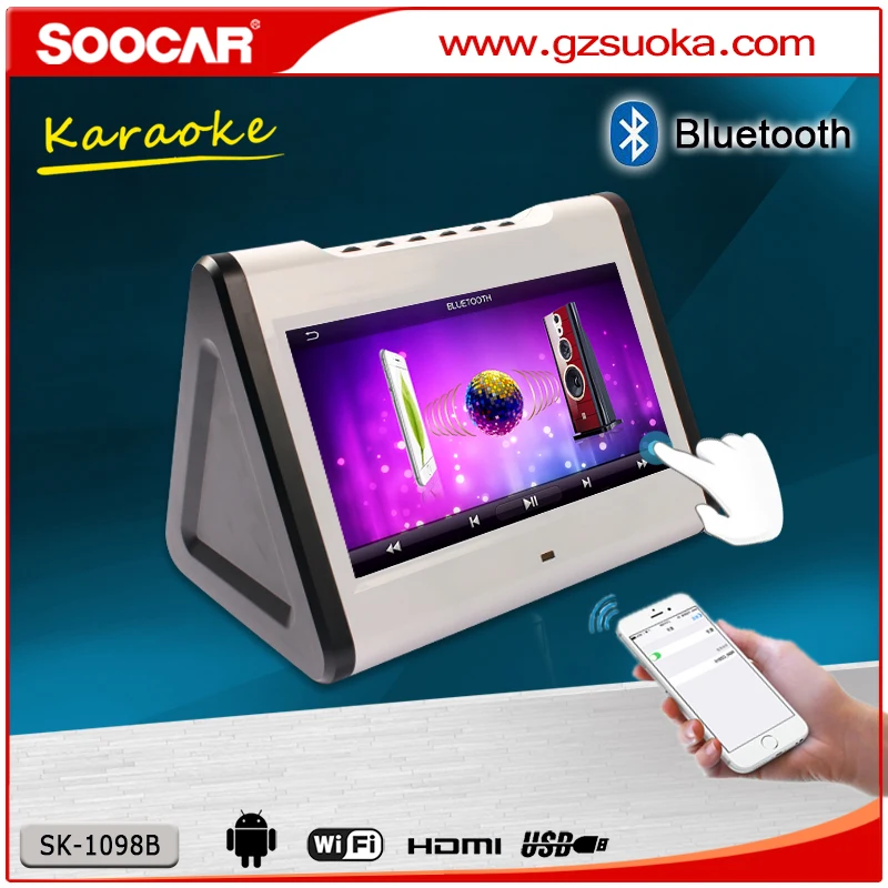 singapore portable bluetooth speaker wifi android tablet music box karaoke machine with sd card
