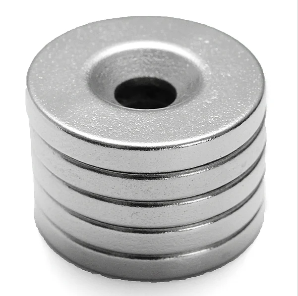 强力磁铁 20毫米 x 3毫米孔 5毫米稀土钕磁铁环磁铁