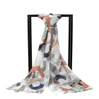 2019 Spring Latest Designs Lady Printed C Brand Scarf