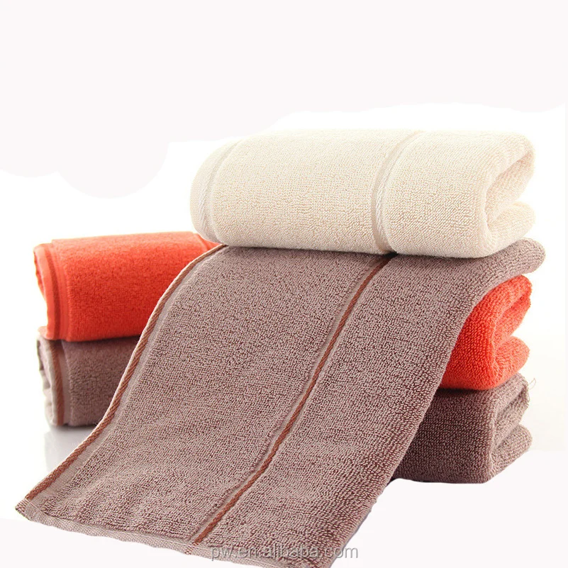 high quality organic 100% cotton weave bath towels 34 x 74 cm
