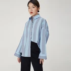 New Product Fashion Striped Clothes Women's Blouse Tops