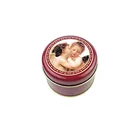 reusable tinplate round plain tin box package gift tin can, body cream box, China supplier round metal tin cans