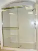 shower door : PTSGD Sliding Glass Tub Doors 57 1/2"x54 3/4"