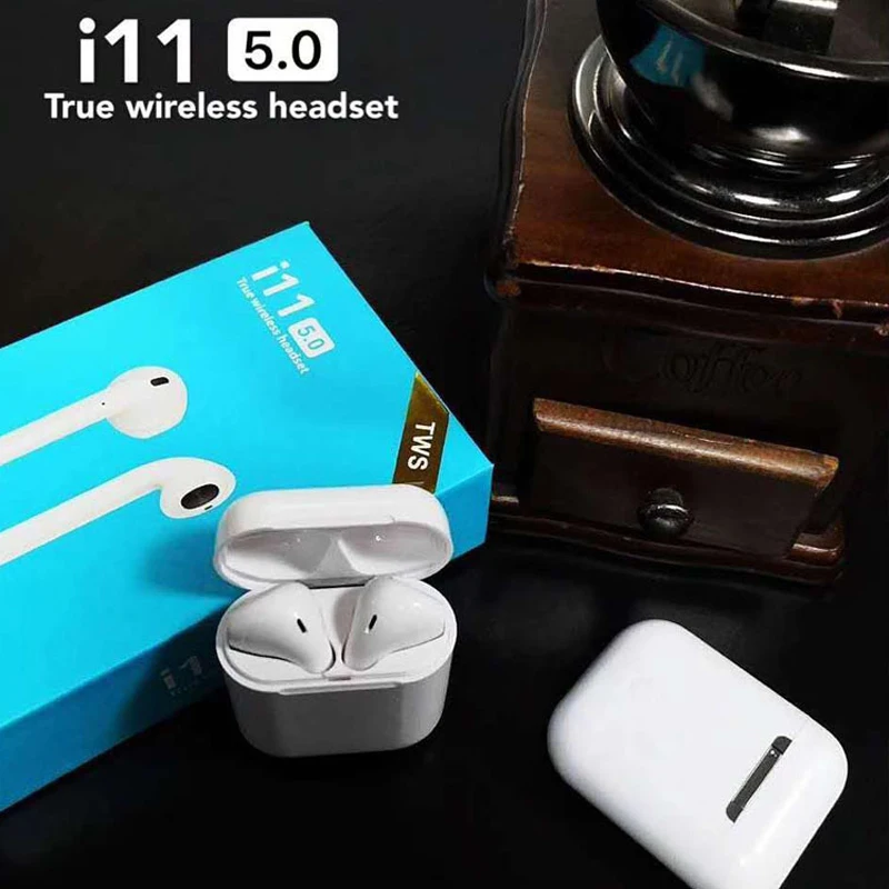 i11 TWS Wireless Charge Support Earphones Wireless Earphone Earbuds Touch Control Headset - ANKUX.COM