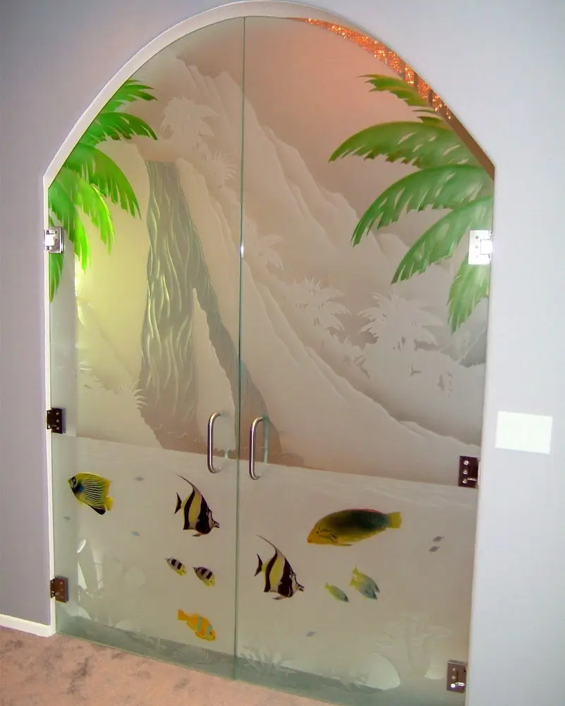 Whole Decorating Design Glass Sheets Best 8 10mm Acid Etched Strong Glass Doors