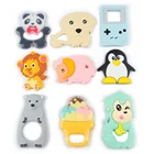 Multishaped Animal BPA Free Chew Baby Teether Food Grade Silicone Teething Beads Bulk