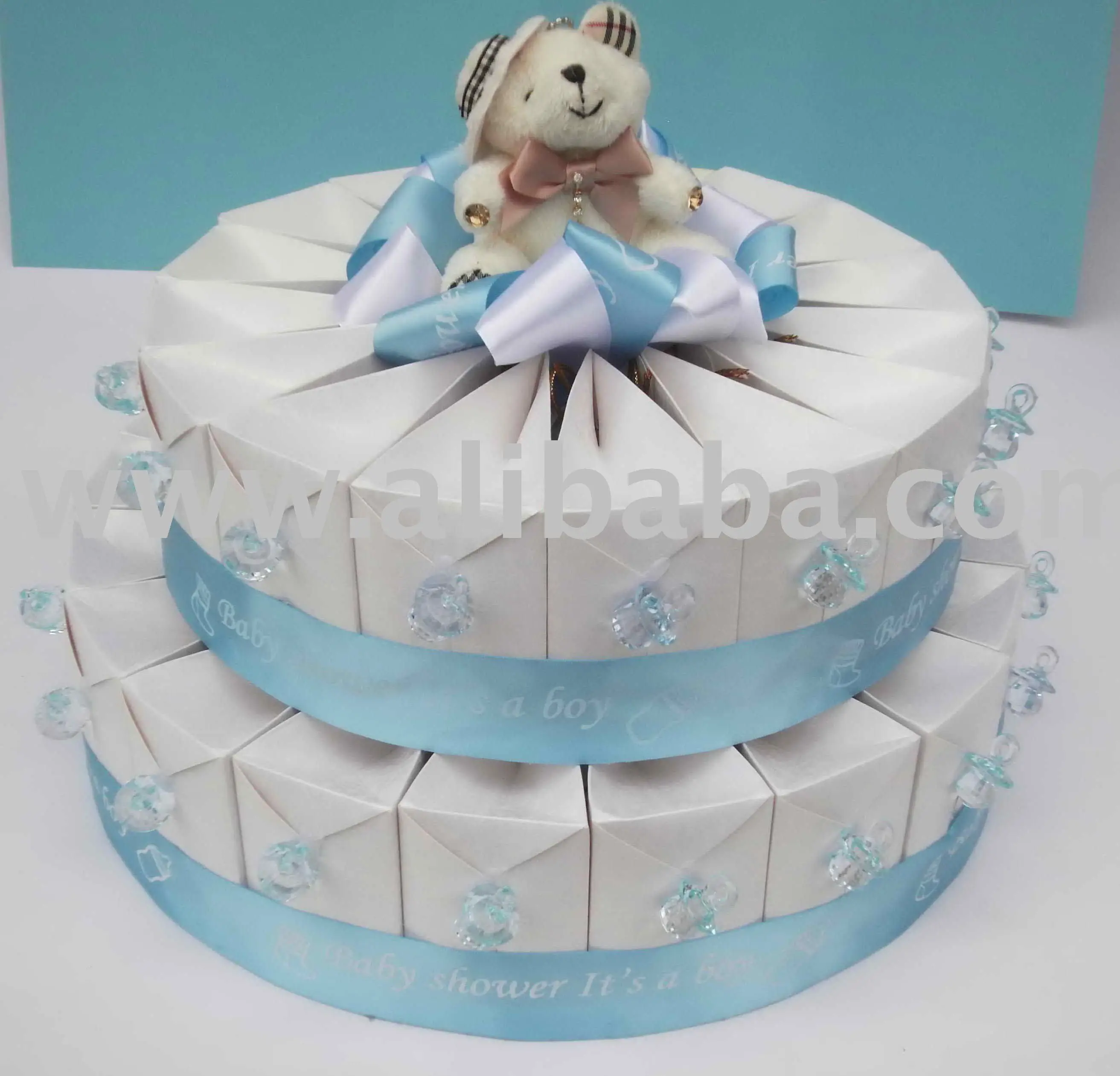 paper gift cake for baby shower js2038