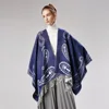Elegant Cashmere pashmina capes poncho antique wool paisley shawls jacquard scarf shawl