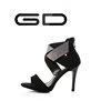 Black high heel dress shoes Elegant ankle strap kitten heel sandals Strictly comfort sandals shoes
