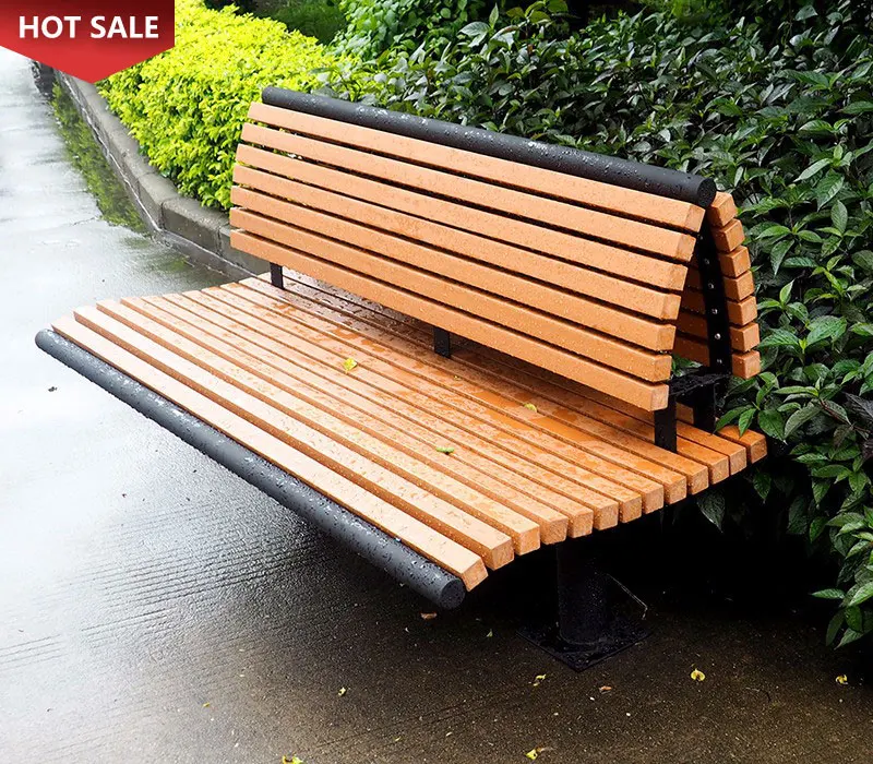 Modern Waterproof Outdoor Public Yard Rustic Garden Benches